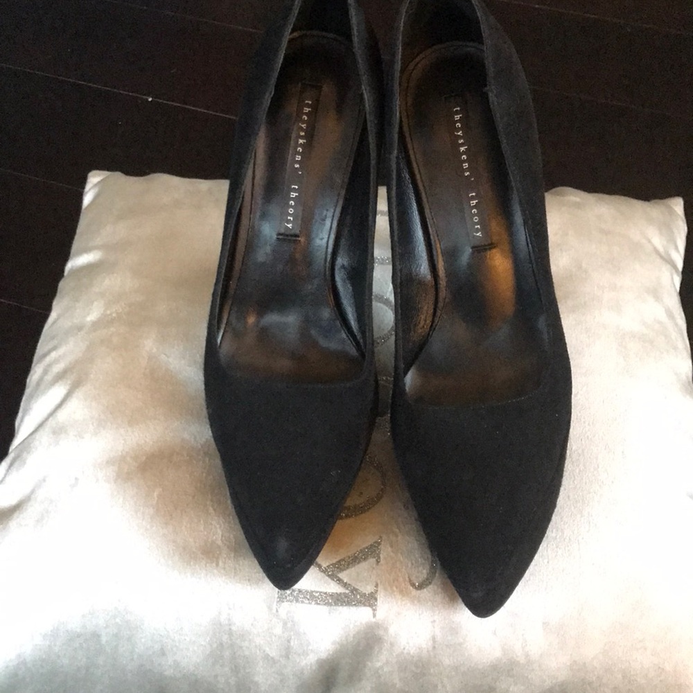 Theyskens’ theory, Black, platform pump, size 8.5